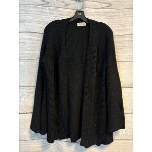 Pink Rose Open Front Cardigan Sweater Size S